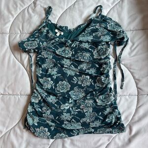 Maurice’s Teal Off the Shoulder Tank